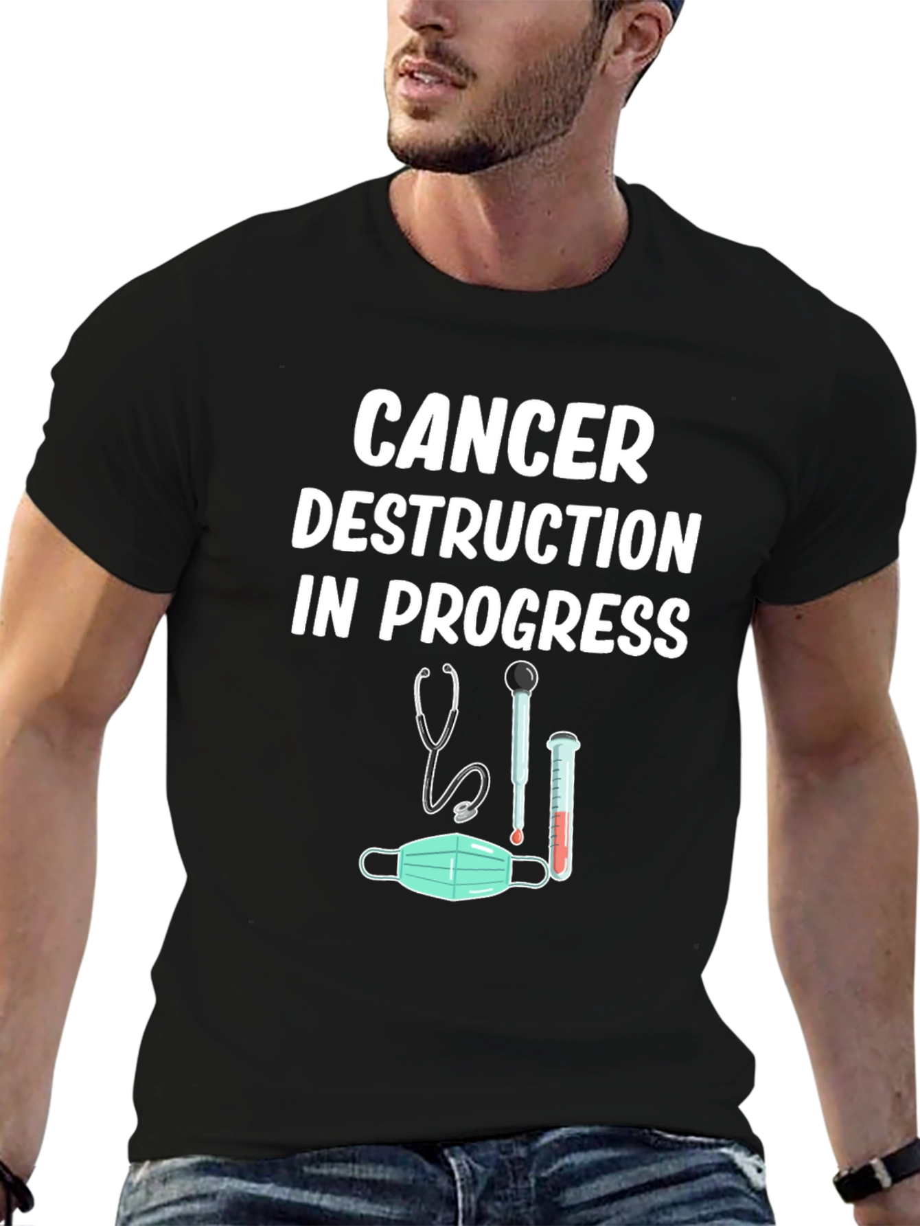 Cancer Destruction in Progress Graphic Tee