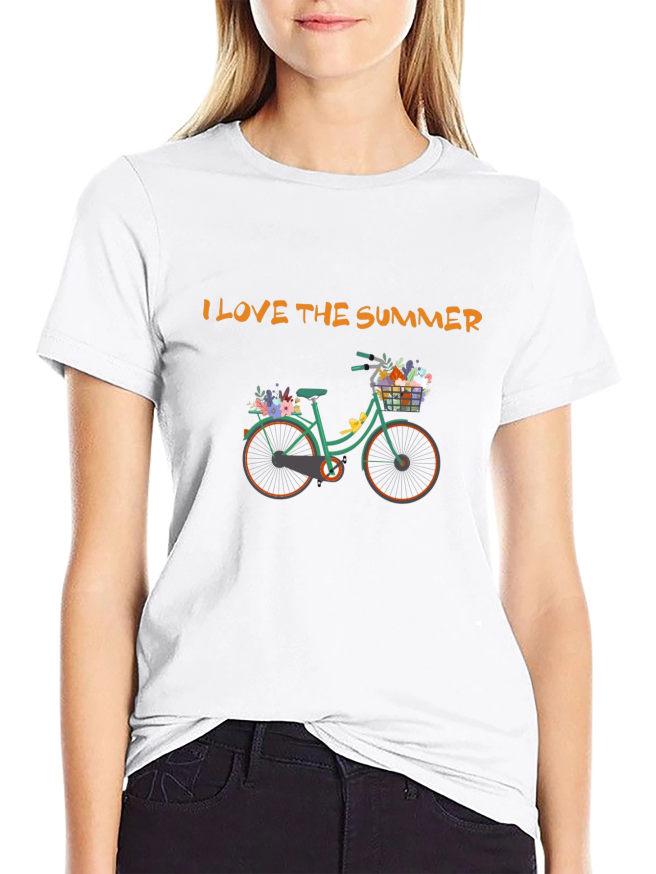I Love the Summer Bike Graphic Tee