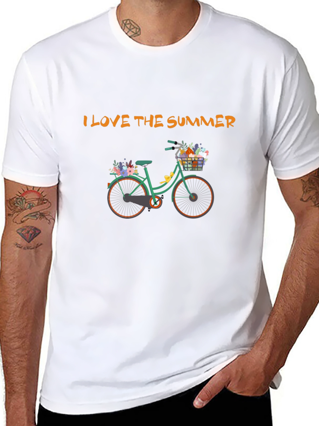 I Love the Summer Bike Graphic Tee