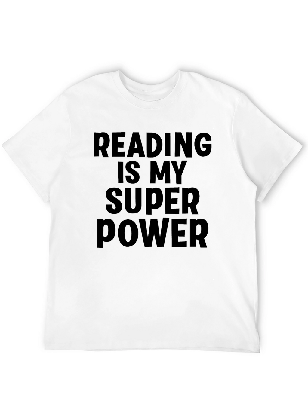 Reading is My Superpower Black T-Shirt