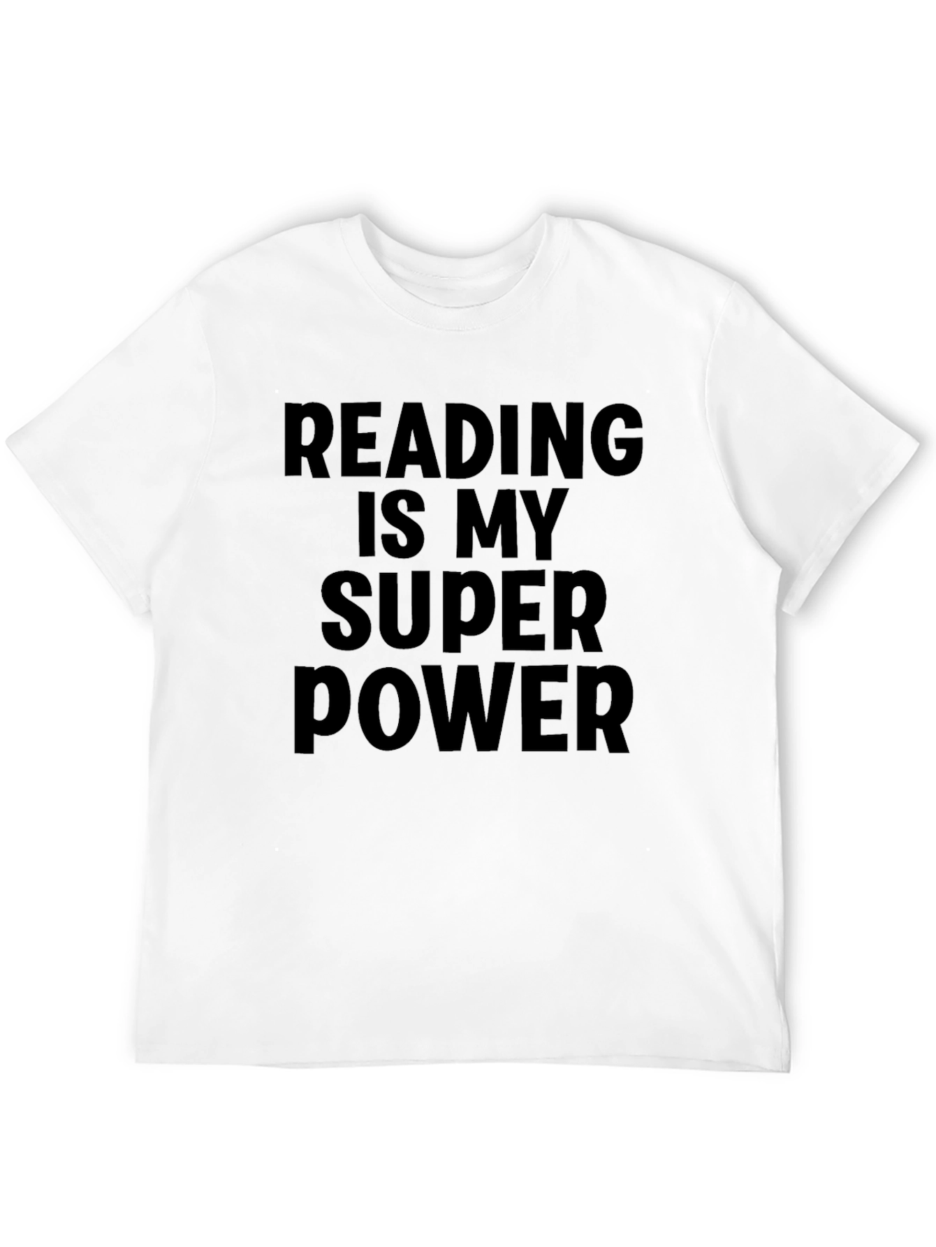 Reading is My Superpower Black T-Shirt