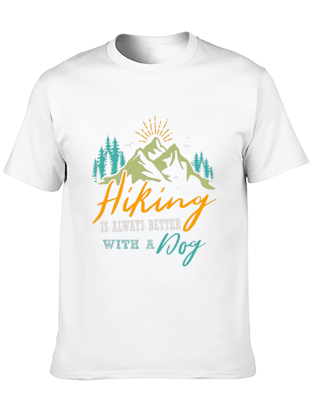 Hiking With a Dog Graphic Tee