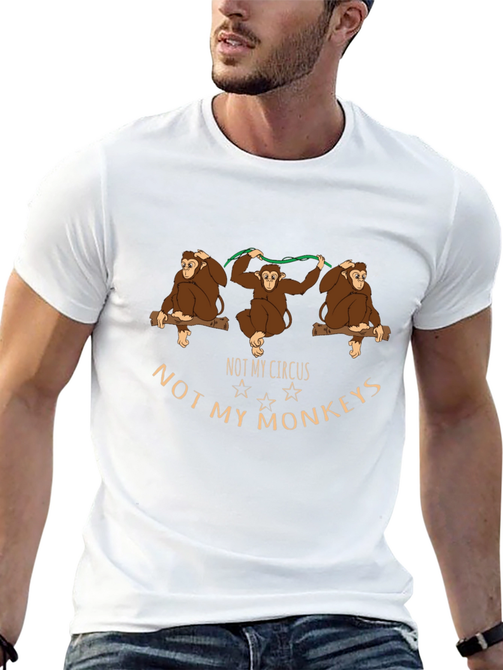 Not My Circus Monkeys Graphic T-Shirt