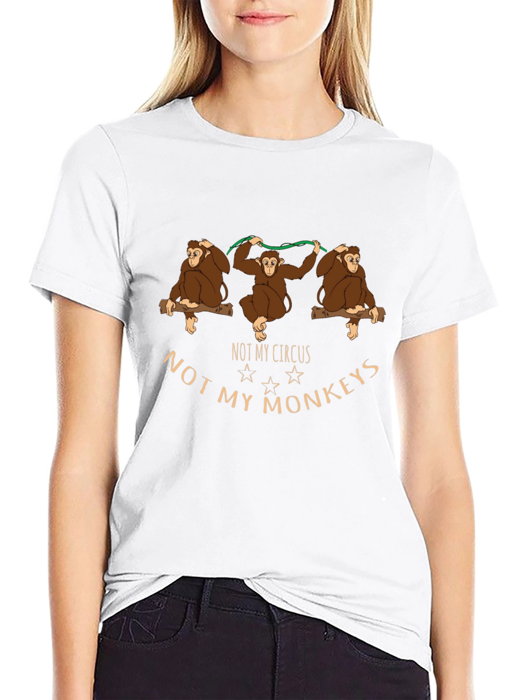 Not My Circus Monkeys Graphic T-Shirt