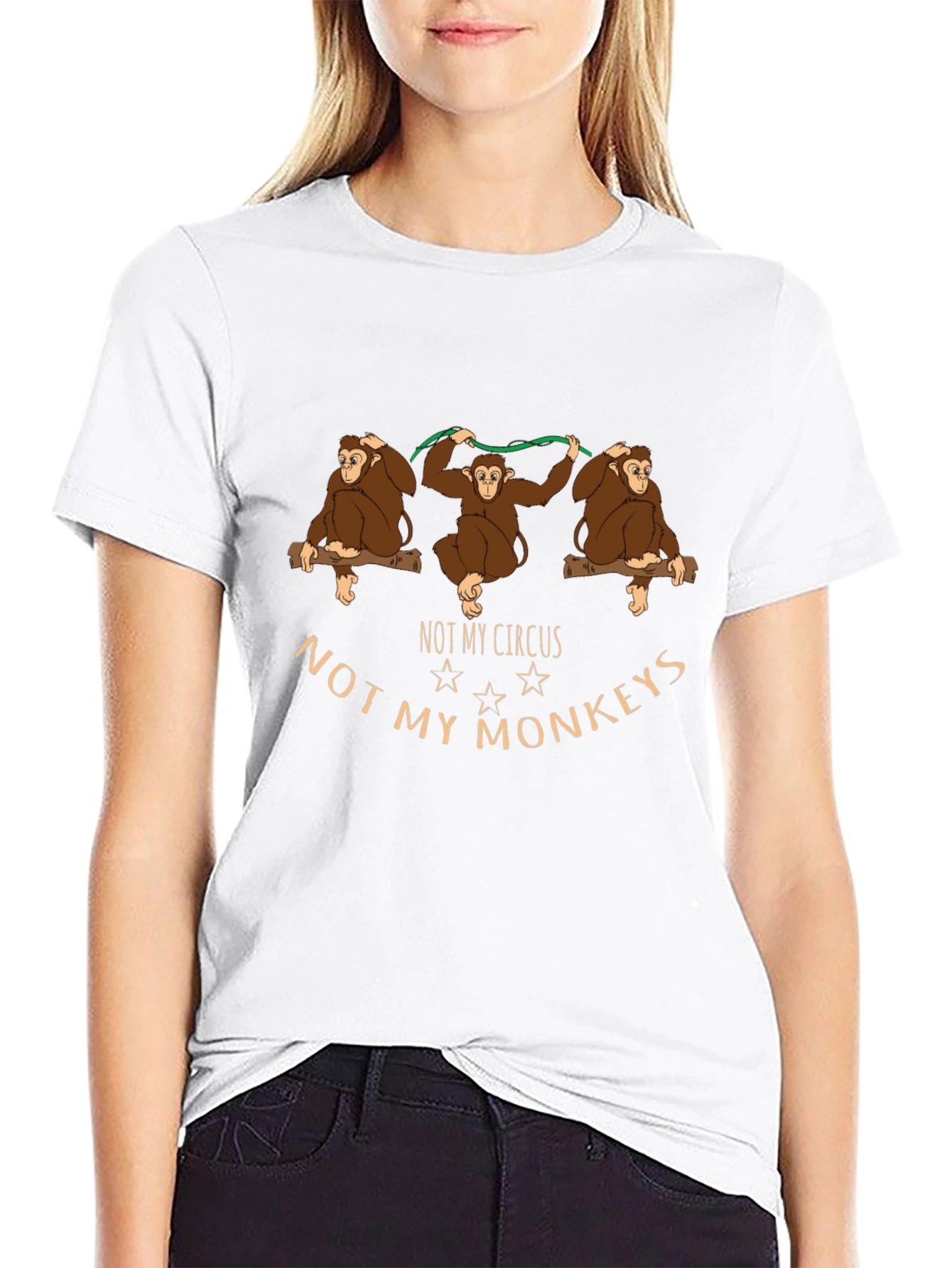 Not My Circus Monkeys Graphic T-Shirt