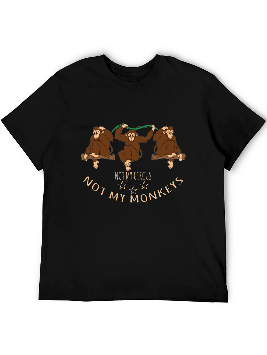 Not My Circus Monkeys Graphic T-Shirt