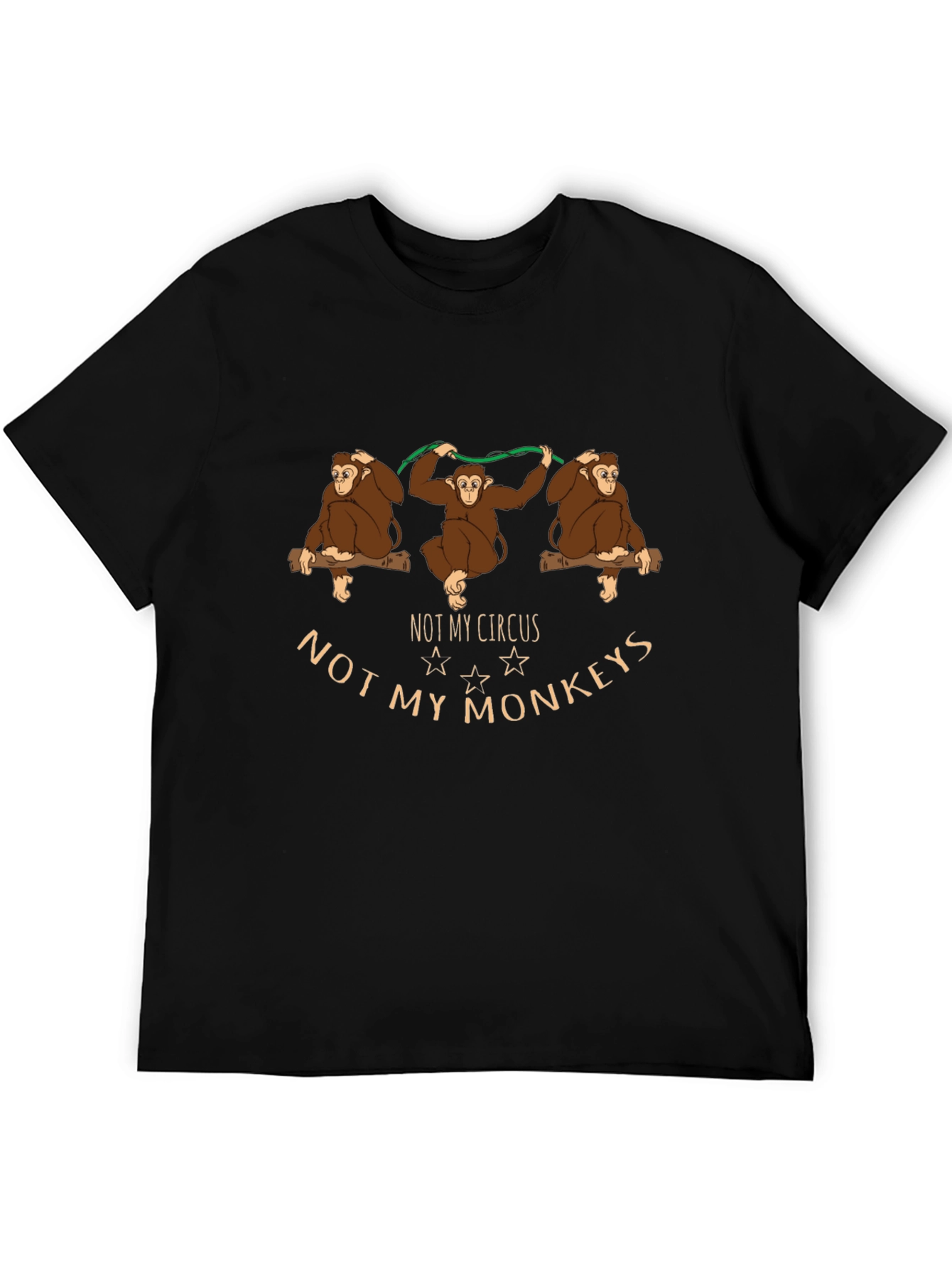 Not My Circus Monkeys Graphic T-Shirt