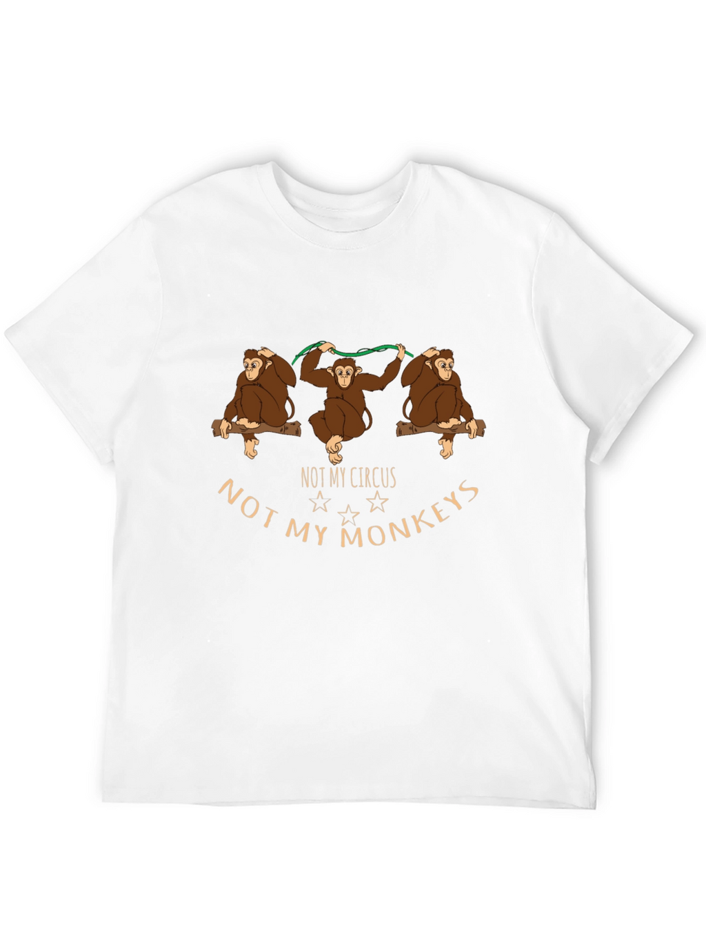 Not My Circus Monkeys Graphic T-Shirt