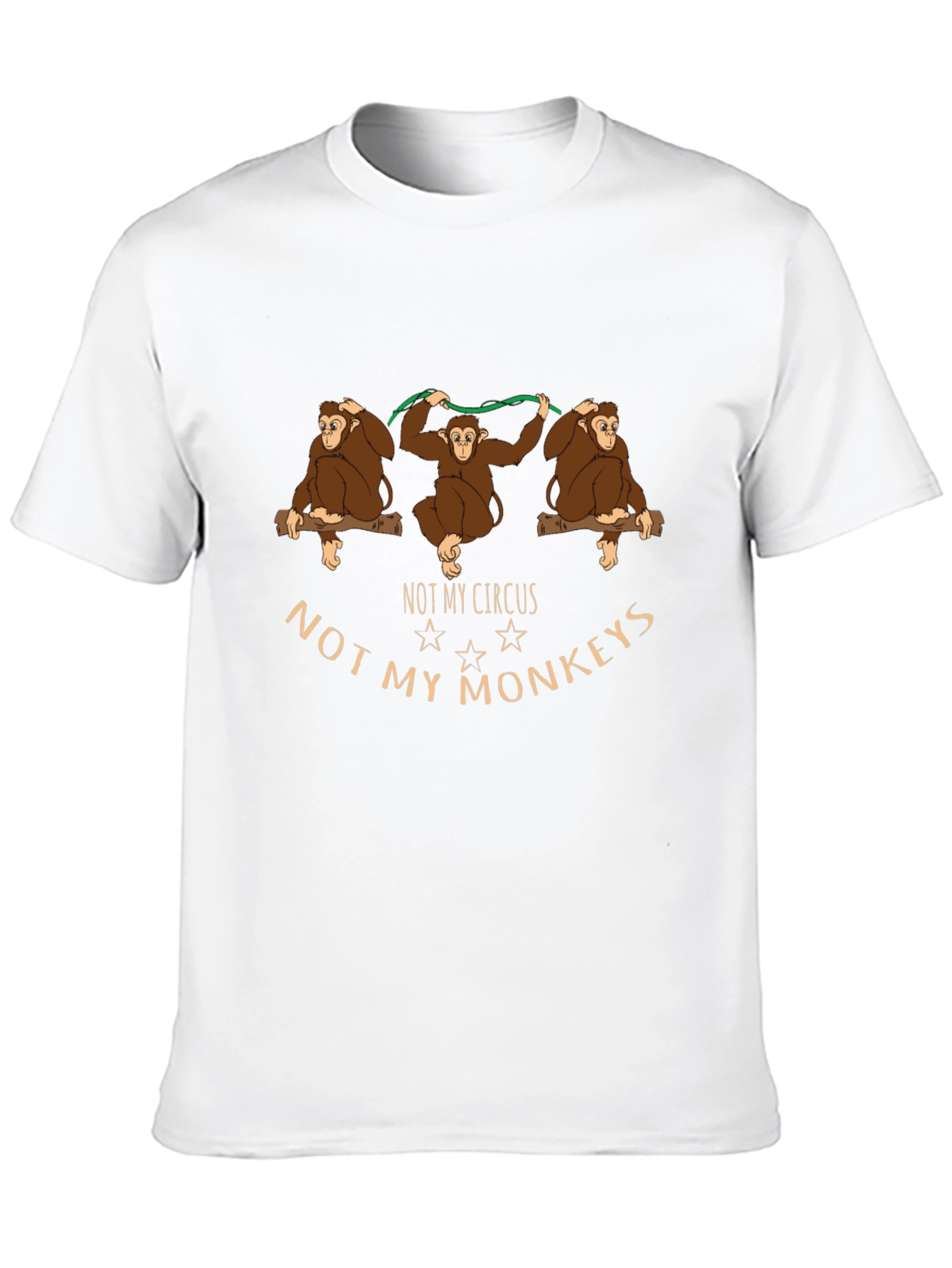 Not My Circus Monkeys Graphic T-Shirt