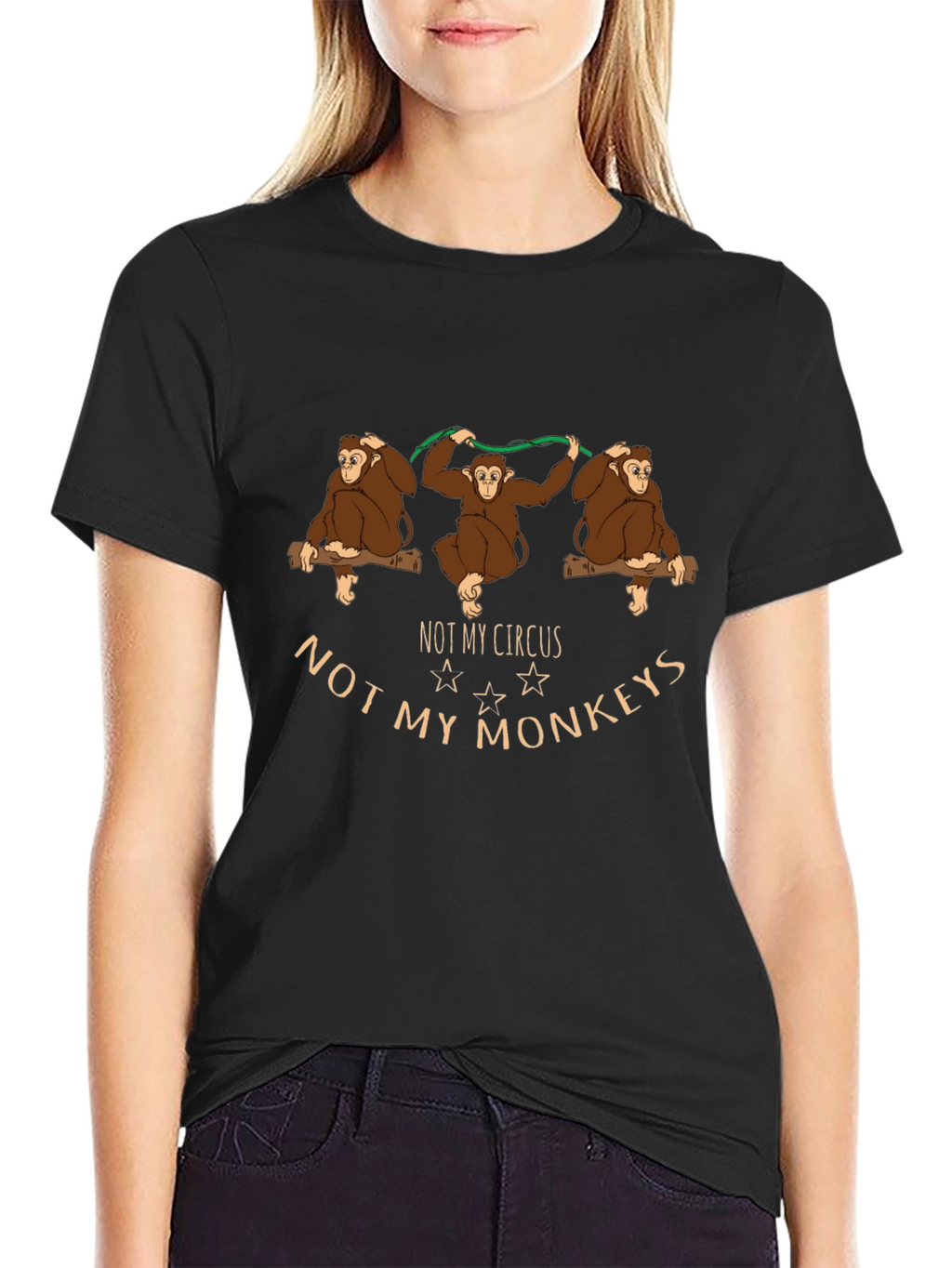 Not My Circus Monkeys Graphic T-Shirt