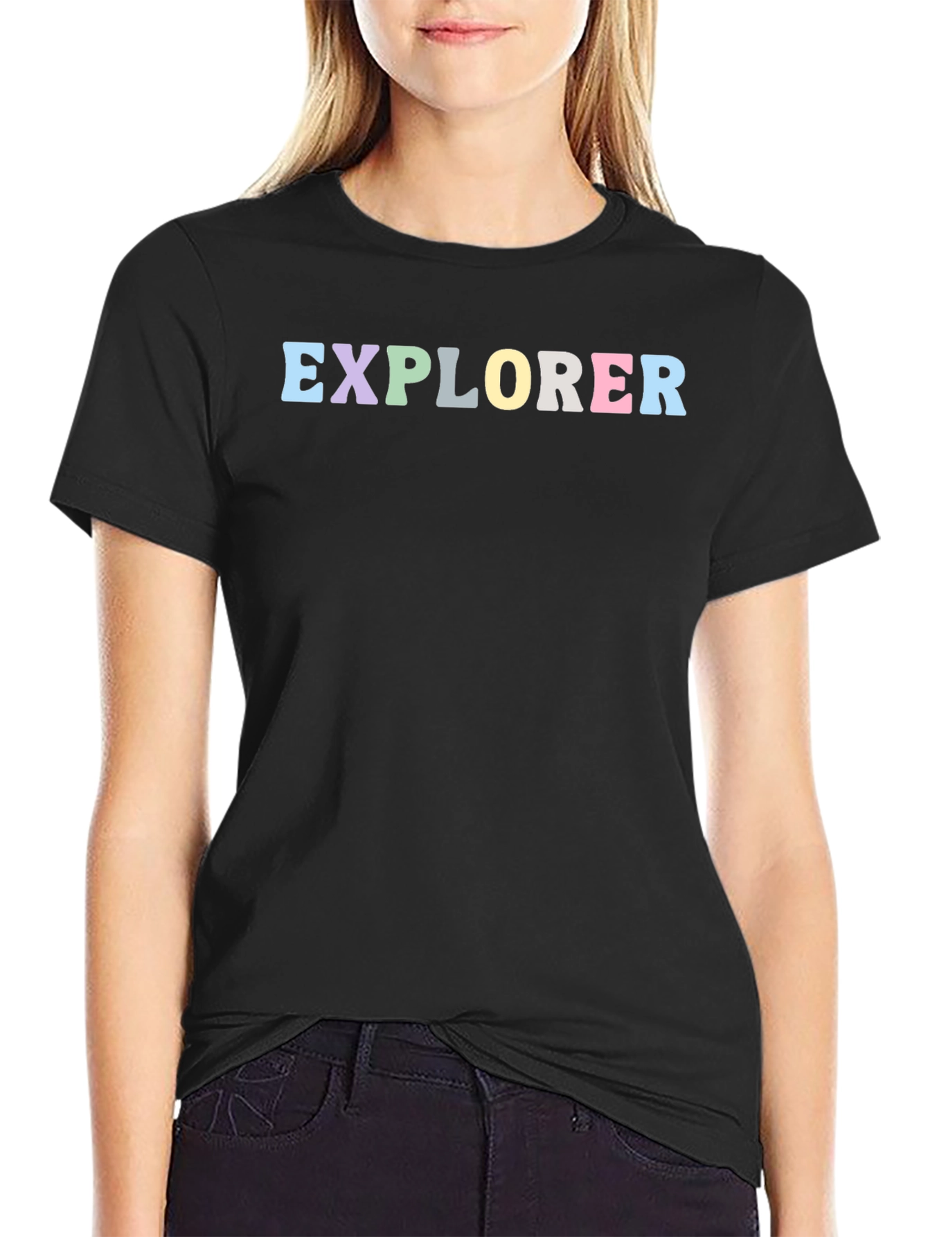 Explorer Graphic Tee - Soft Cotton Black T-Shirt