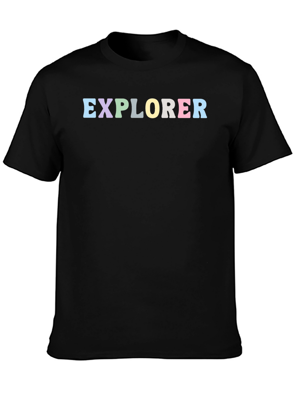 Explorer Graphic Tee - Soft Cotton Black T-Shirt