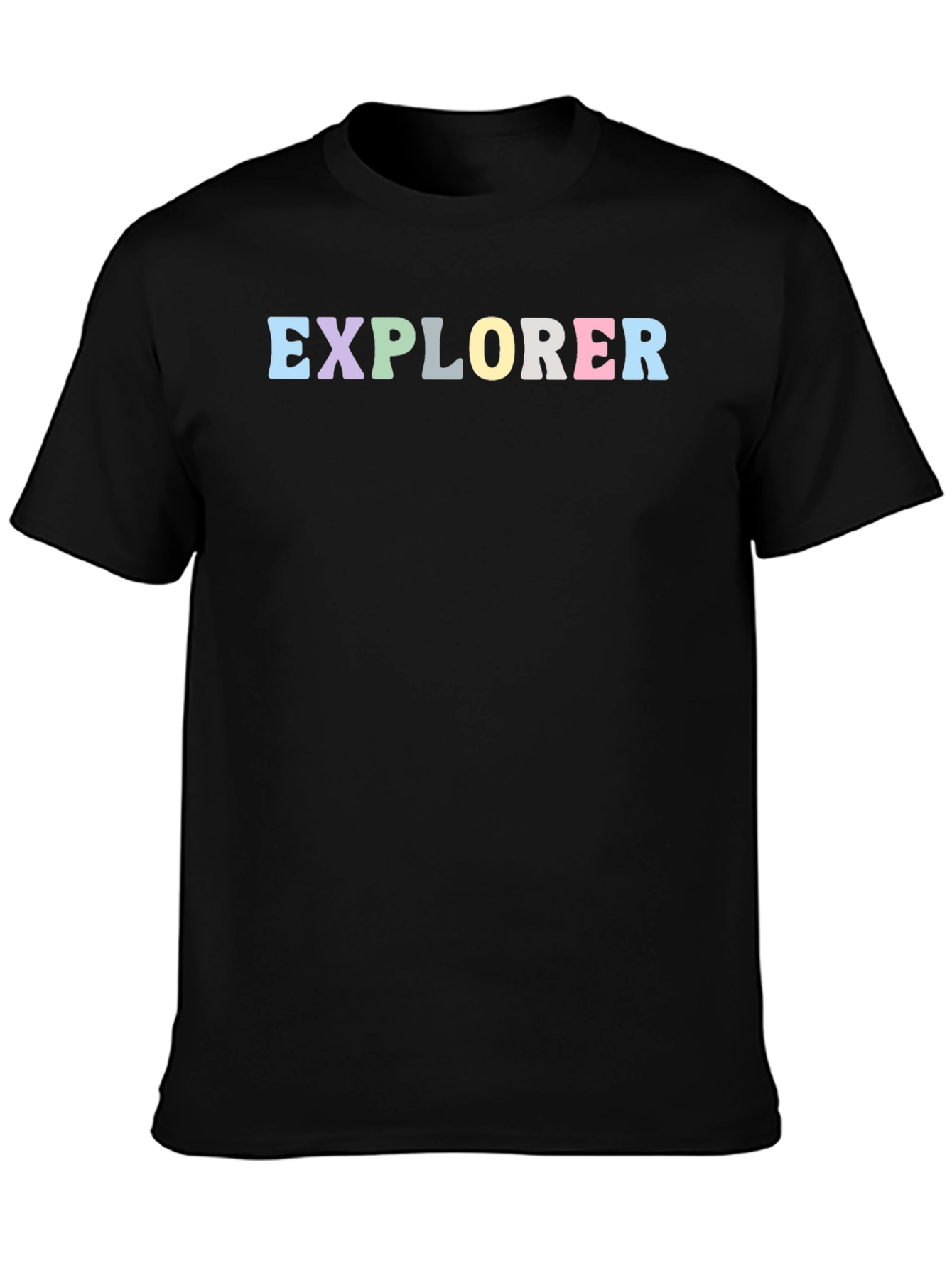 Explorer Graphic Tee - Soft Cotton Black T-Shirt
