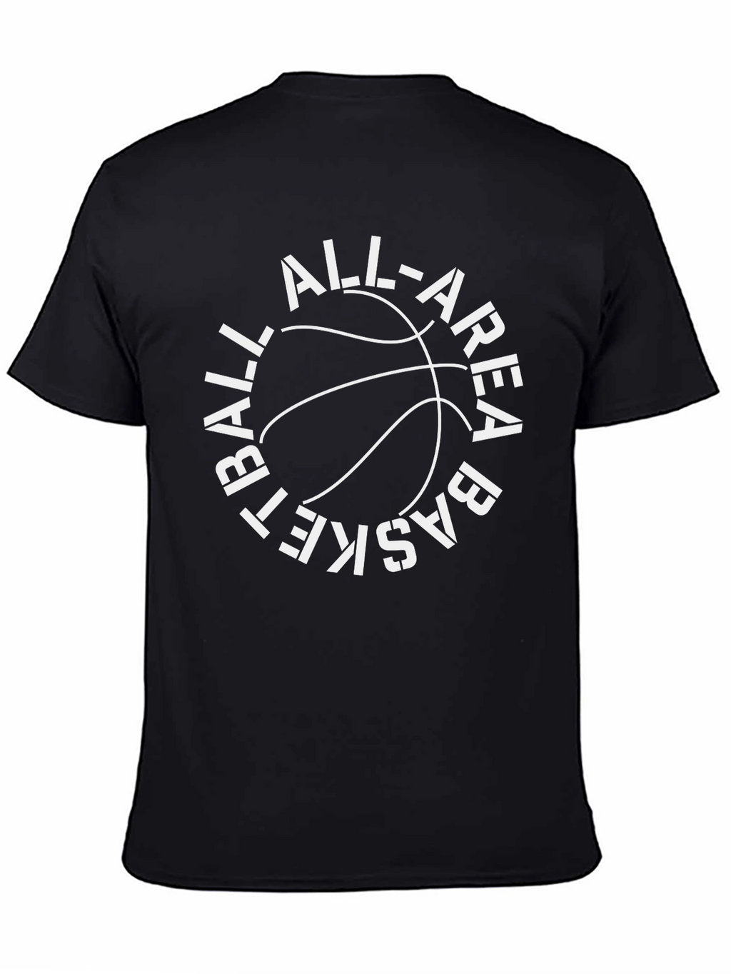 Basketball All-Area Graphic Black T-Shirt