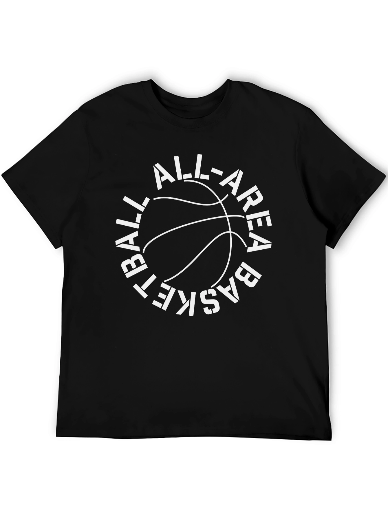 Basketball All-Area Graphic Black T-Shirt