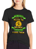 Javelin Throwing T-Shirt: The Feeling of a Good Throw