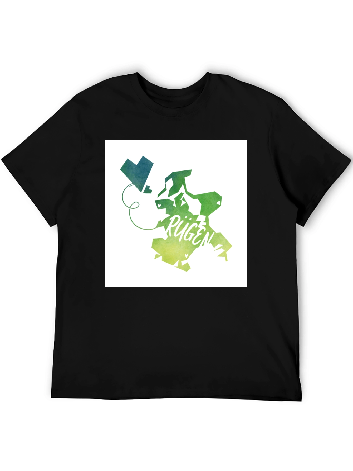 Rügen Island Map Graphic Tee