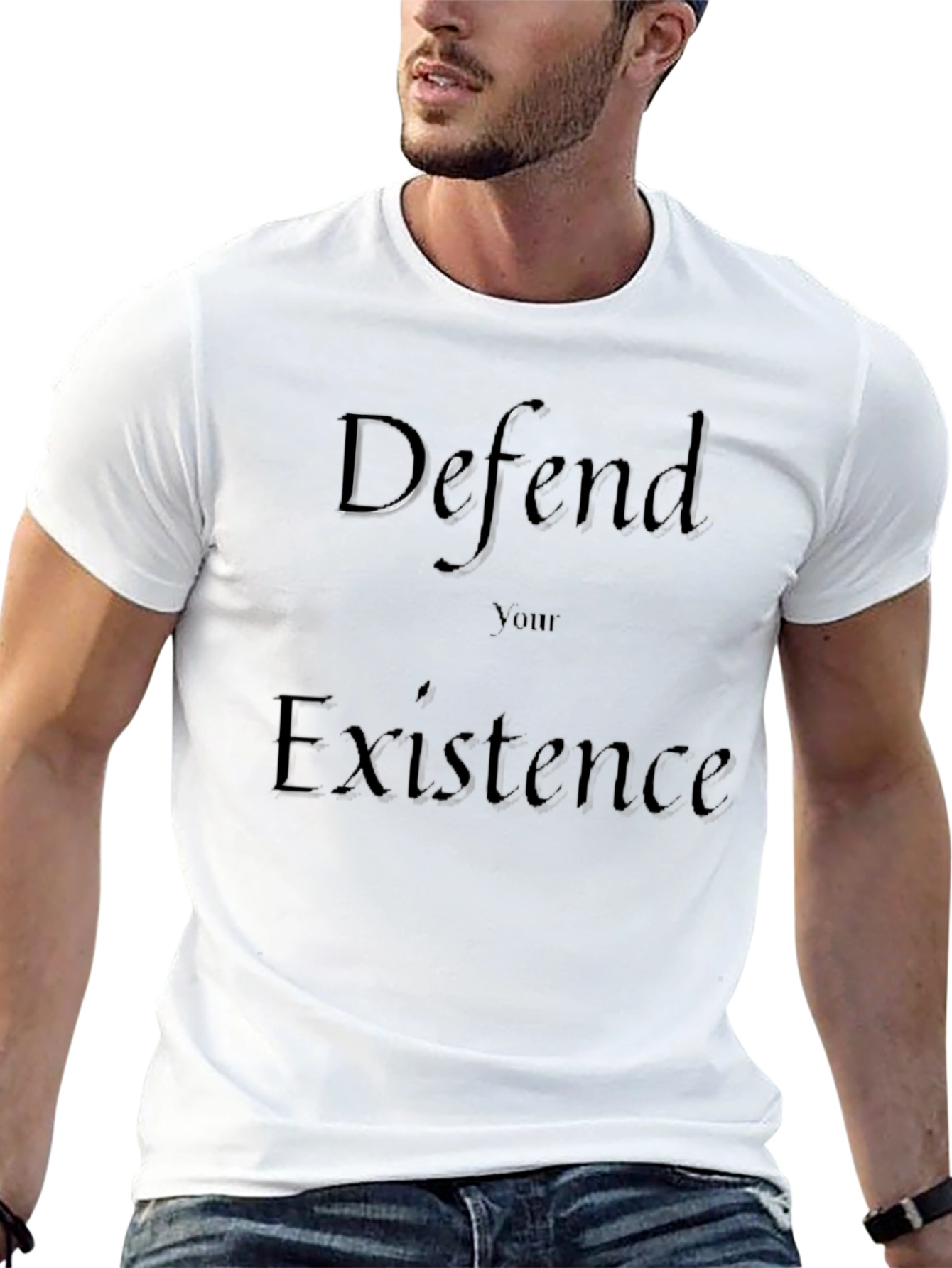 Defend Your Existence Black T-Shirt