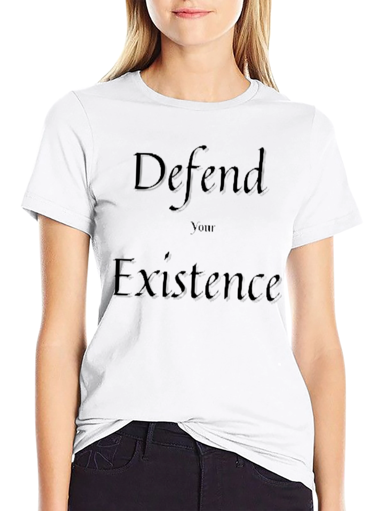 Defend Your Existence Black T-Shirt