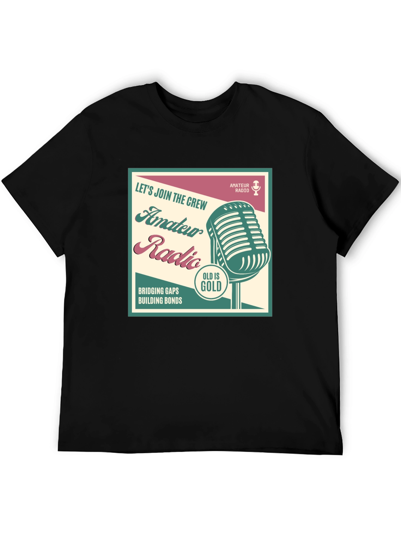 Amateur Radio T-Shirt - Old is Gold Vintage Ham Radio Tee