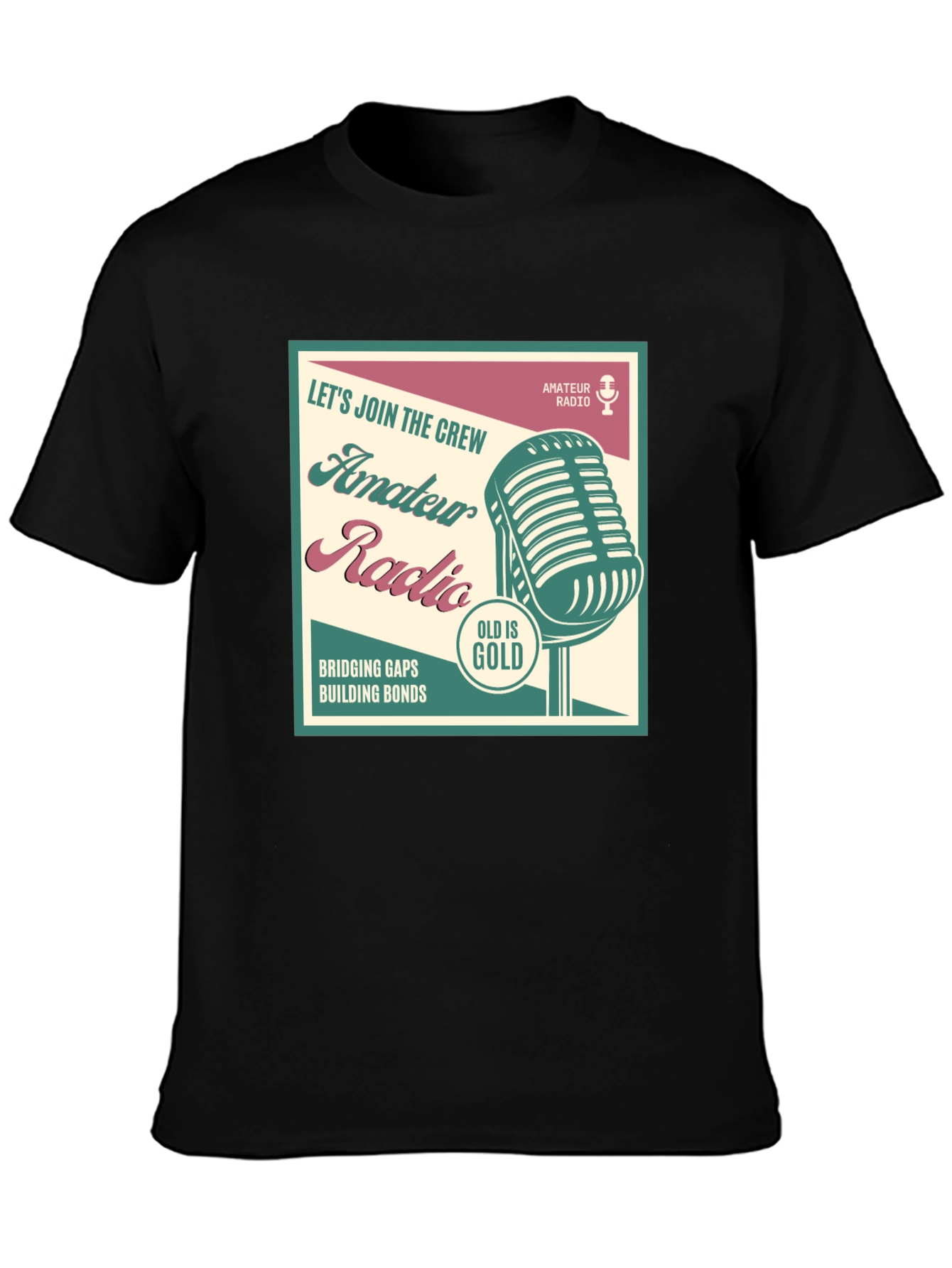 Amateur Radio T-Shirt - Old is Gold Vintage Ham Radio Tee