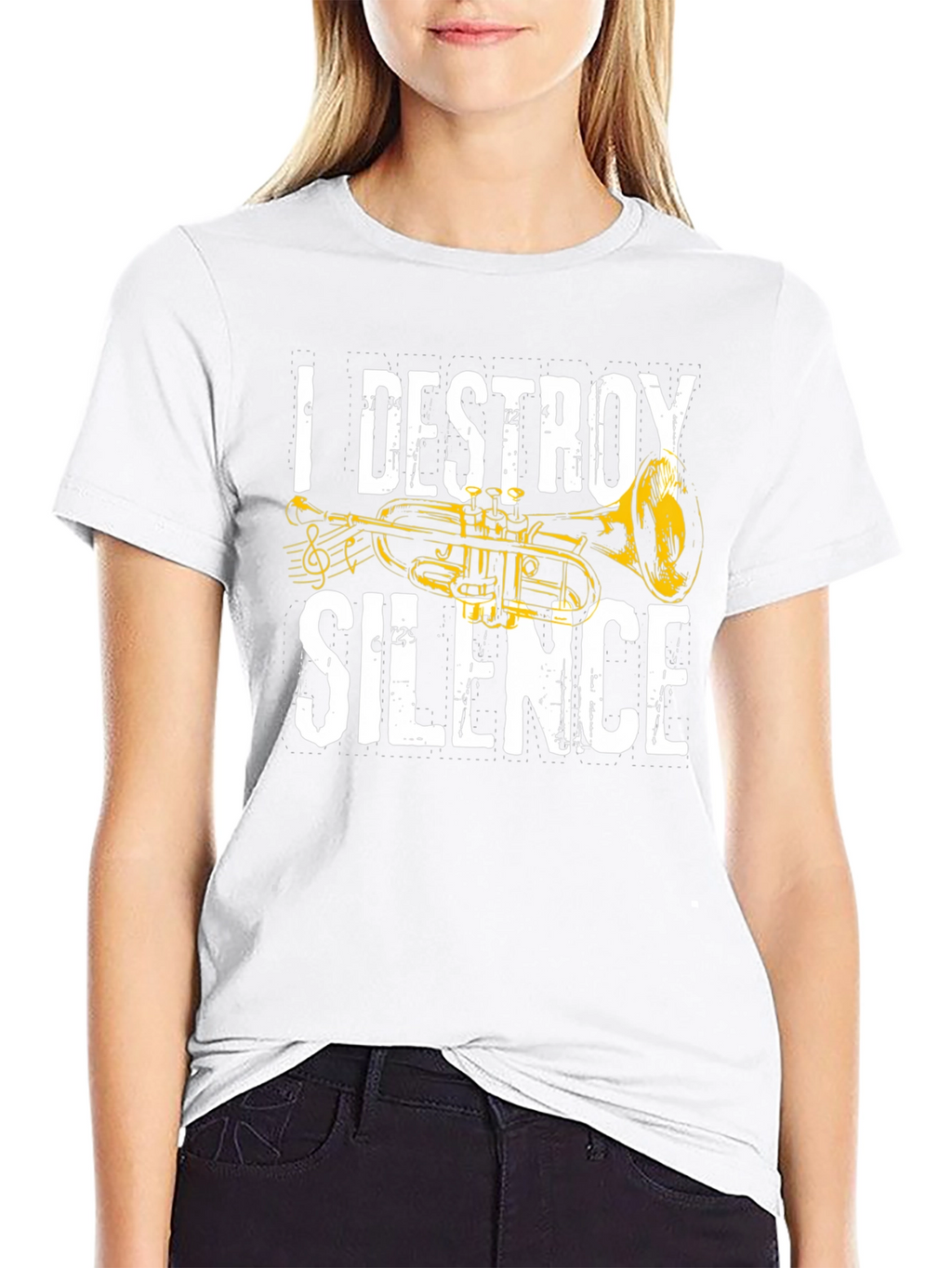 I Destroy Silence Trumpet T-Shirt