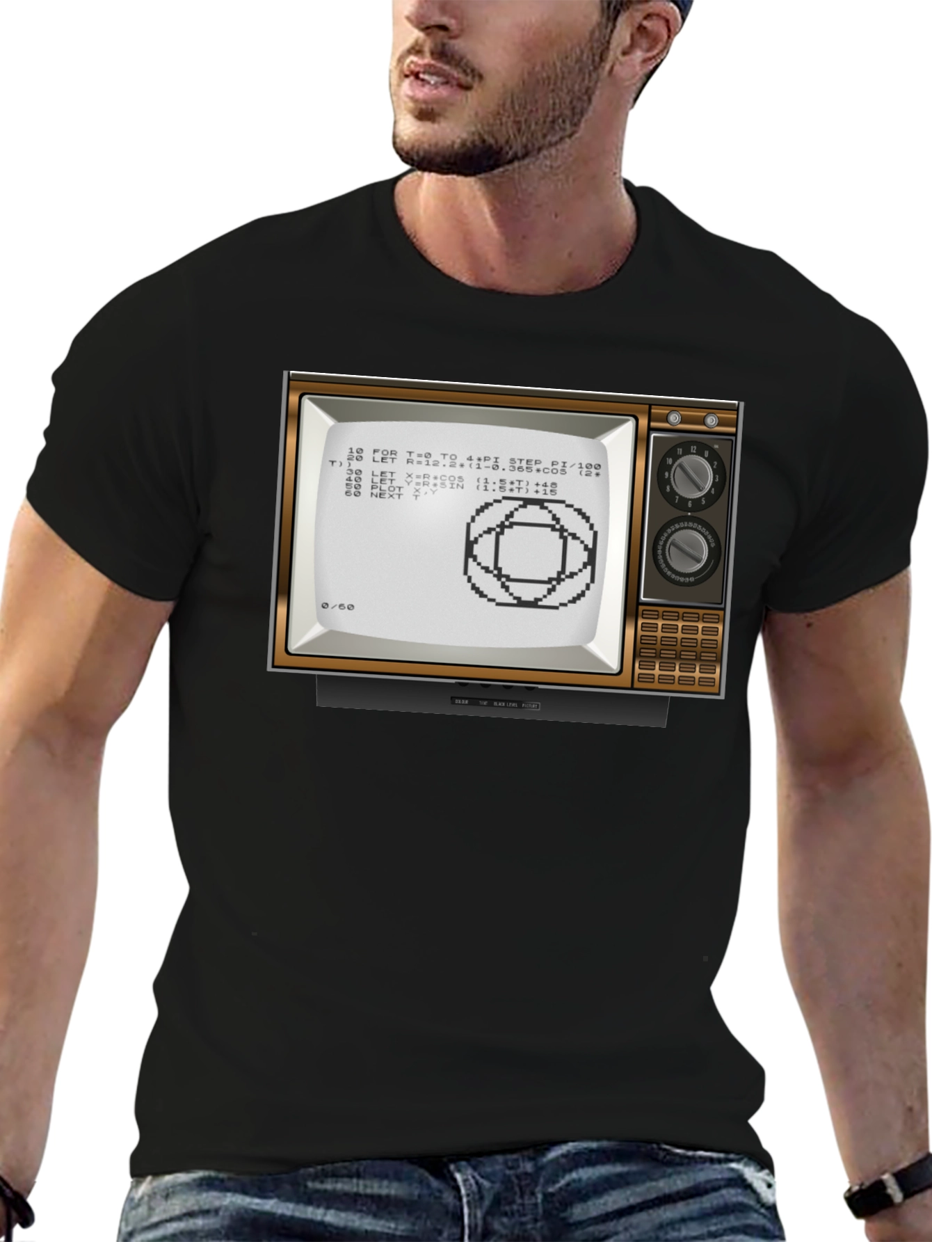 Retro Computer Art T-Shirt - Classic Design