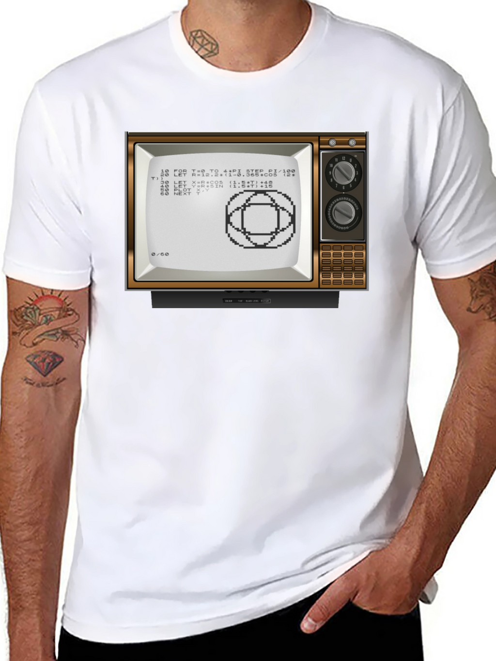 Retro Computer Art T-Shirt - Classic Design