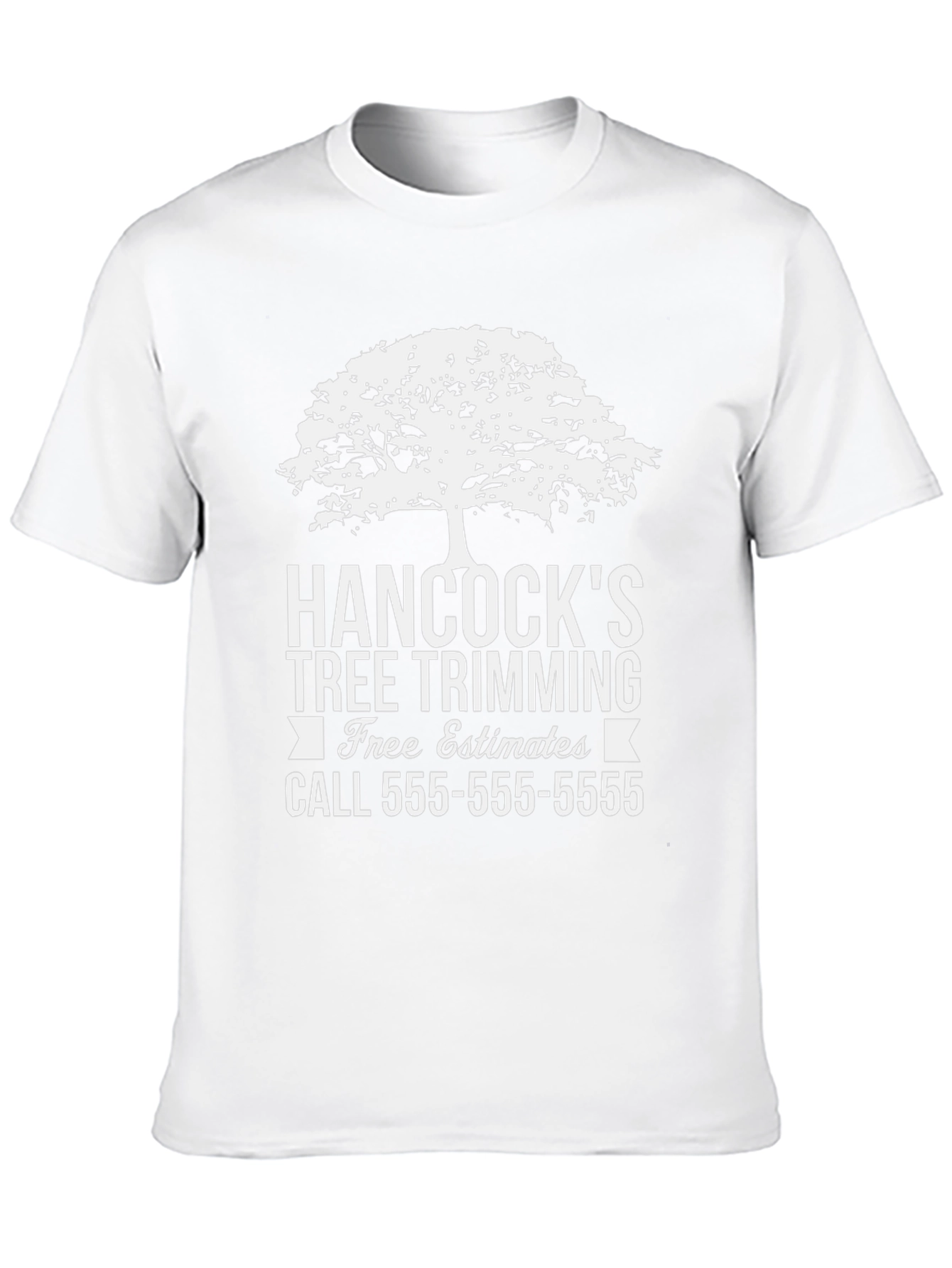 Hancocks Tree Trimming Tee - Free Estimates!