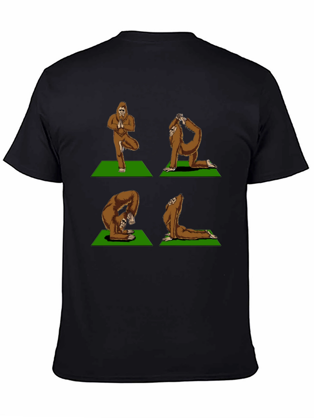 Yoga Bigfoot T-Shirt - Flexible Sasquatch Tee