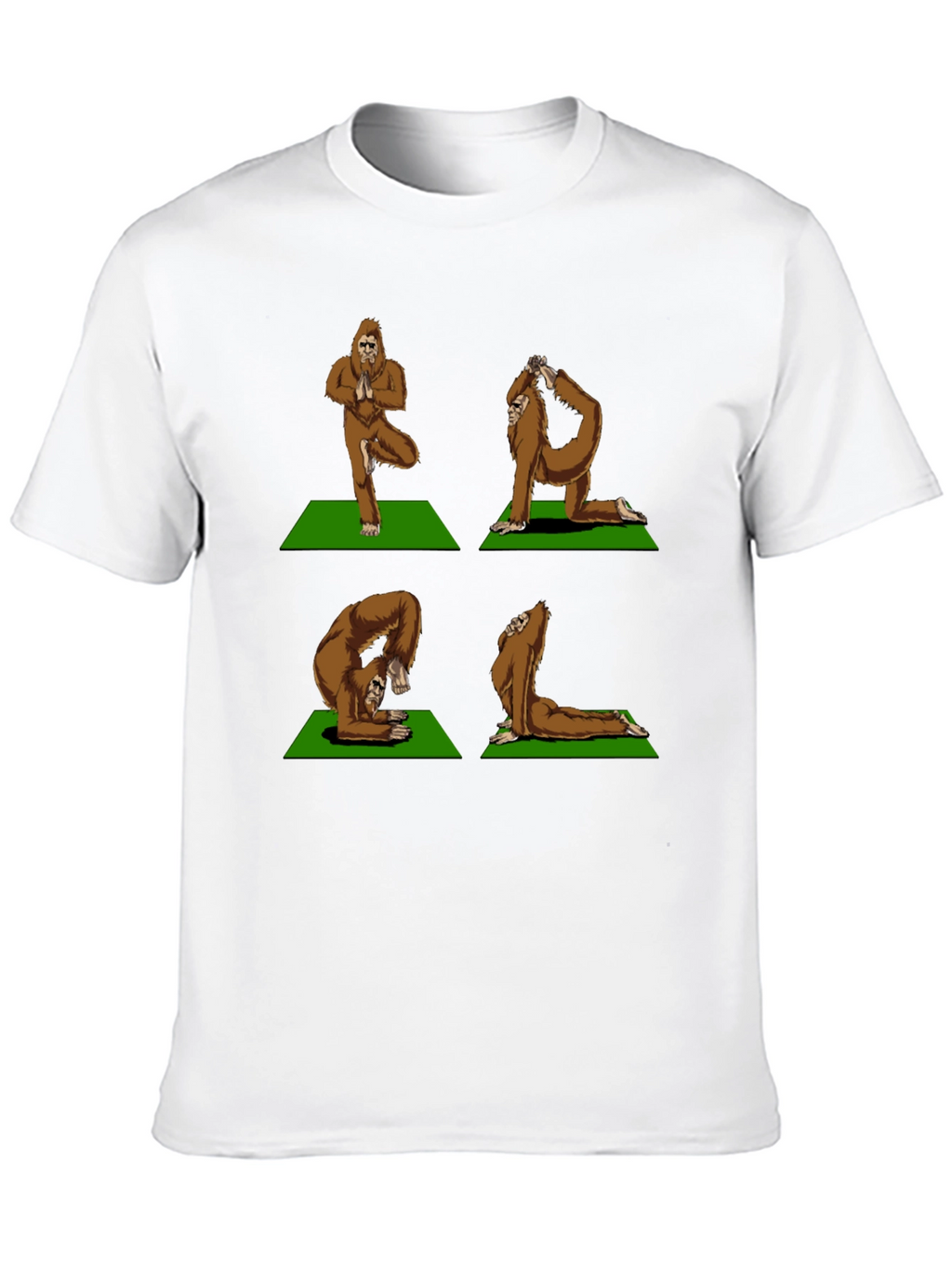 Yoga Bigfoot T-Shirt - Flexible Sasquatch Tee