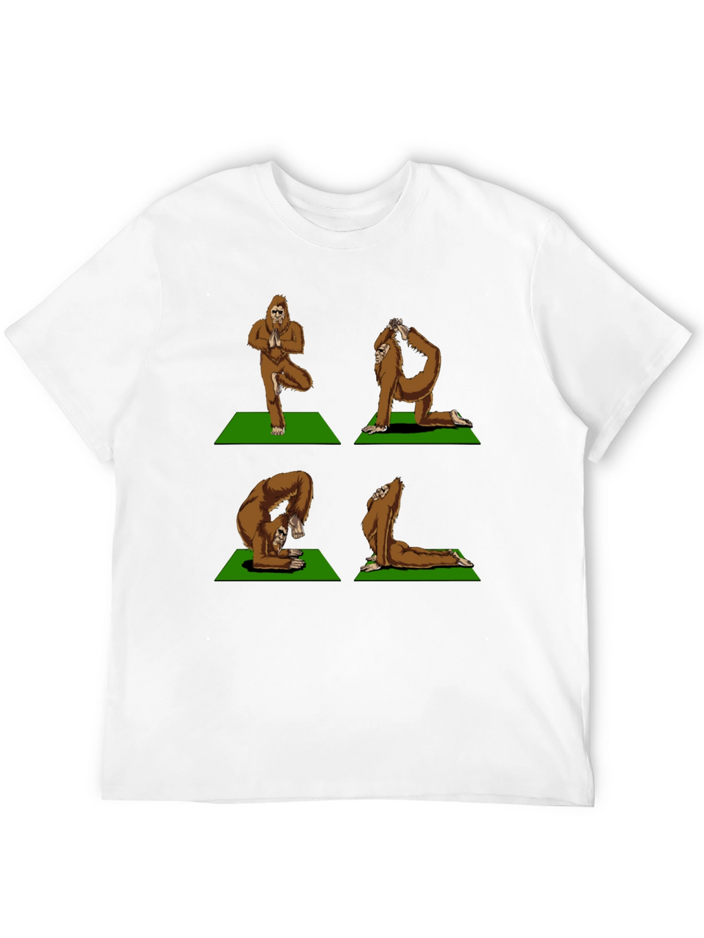 Yoga Bigfoot T-Shirt - Flexible Sasquatch Tee