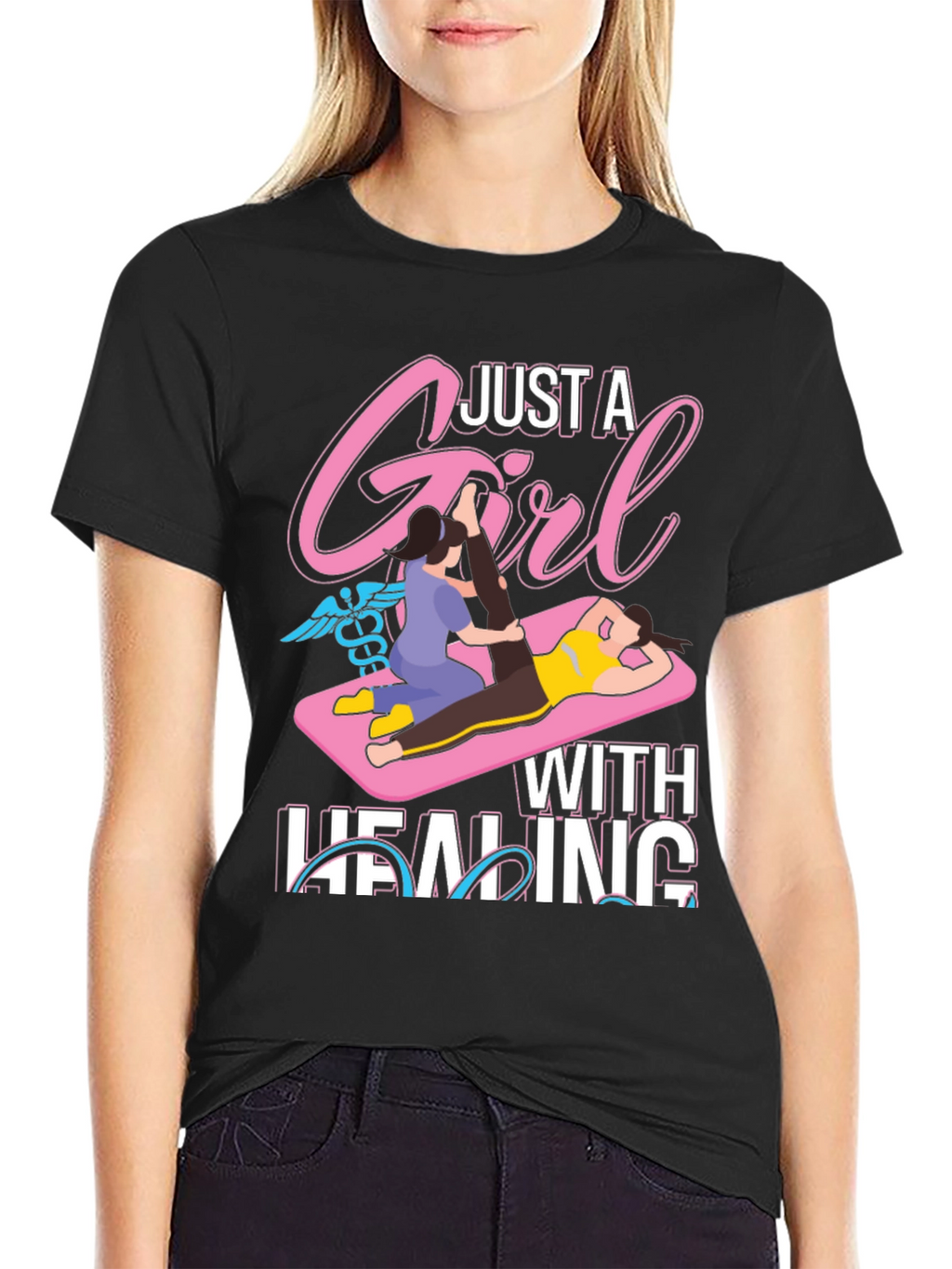 Just A Girl With Healing T-Shirt