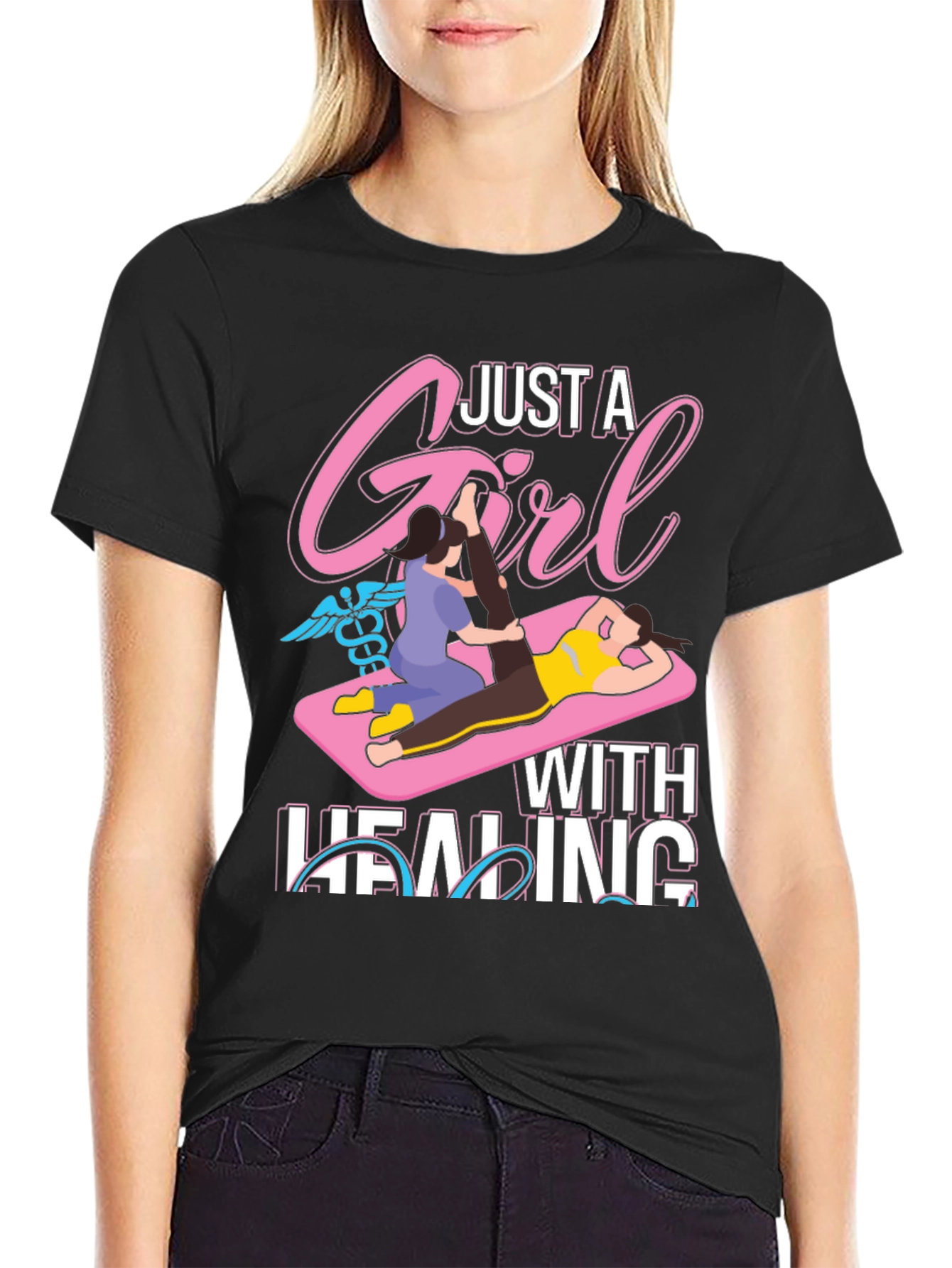 Just A Girl With Healing T-Shirt