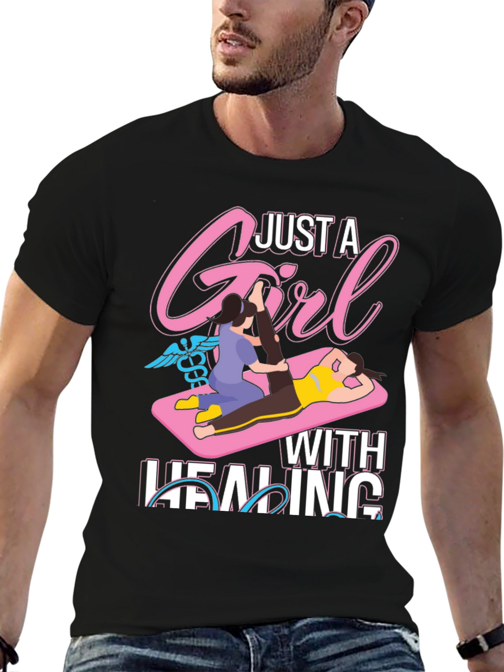 Just A Girl With Healing T-Shirt