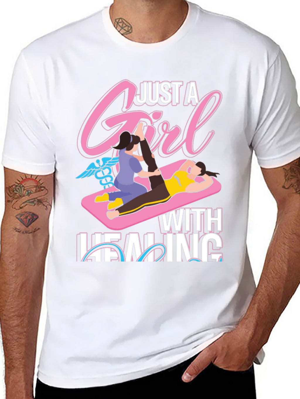 Just A Girl With Healing T-Shirt