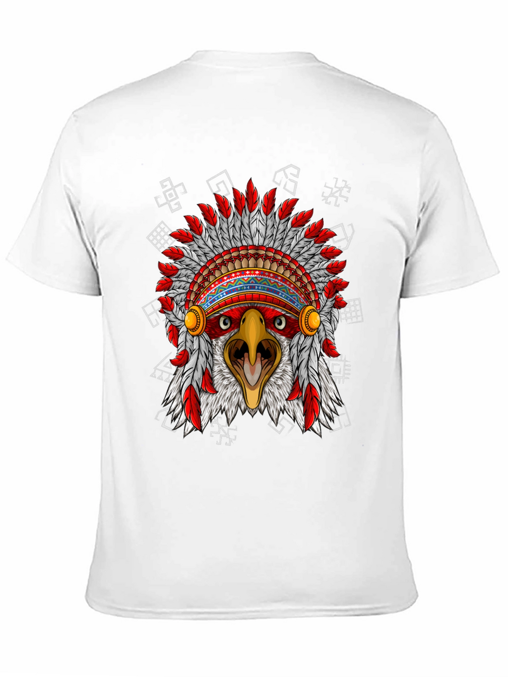 Eagle Headdress Graphic Black T-Shirt