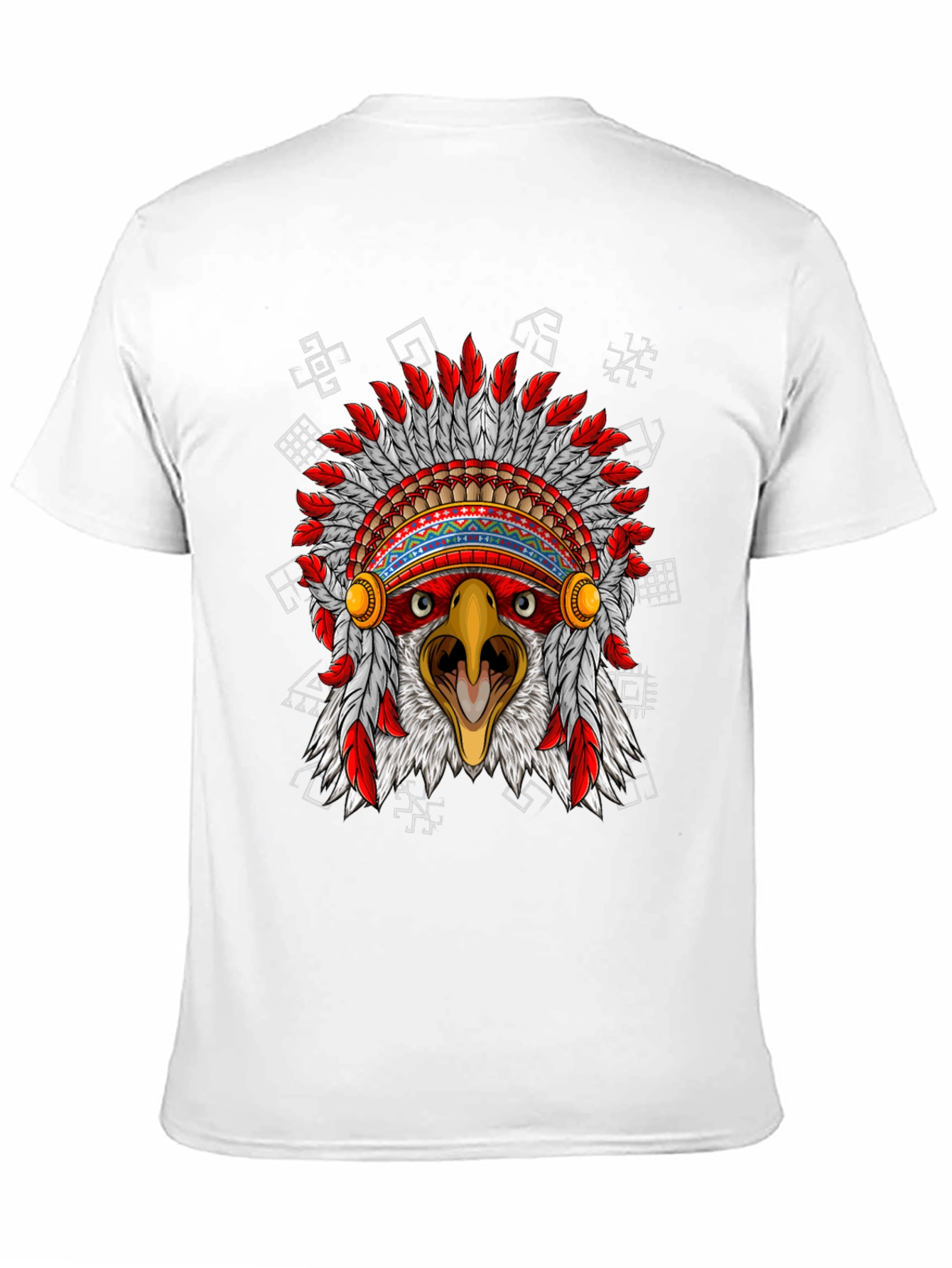 Eagle Headdress Graphic Black T-Shirt