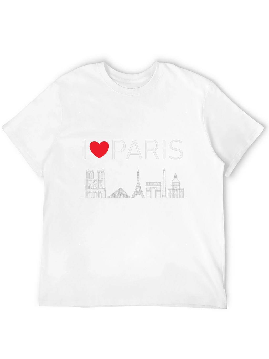 I Love Paris Black T-Shirt