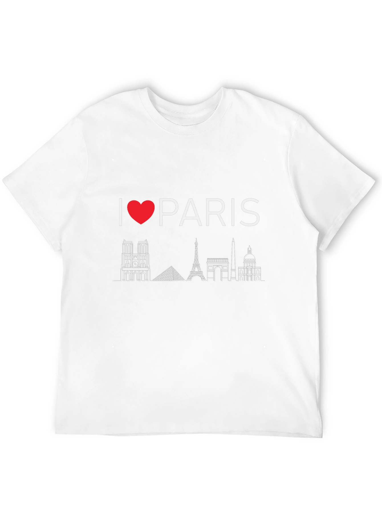 I Love Paris Black T-Shirt