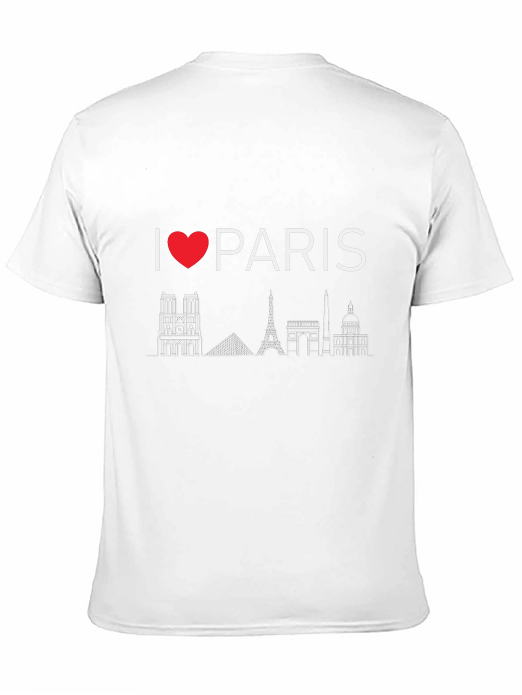 I Love Paris Black T-Shirt