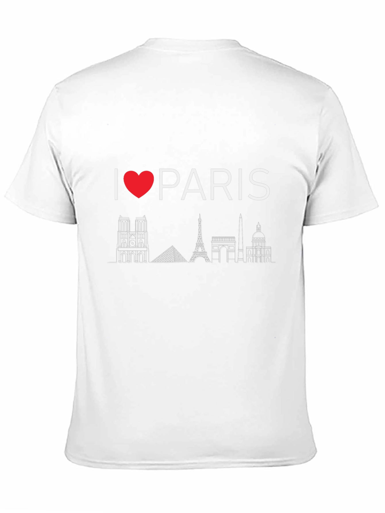 I Love Paris Black T-Shirt