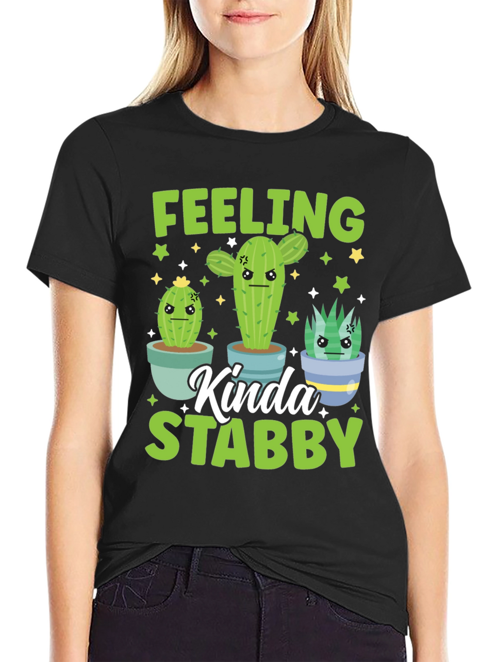Feeling Kinda Stabby Cactus Graphic Tee