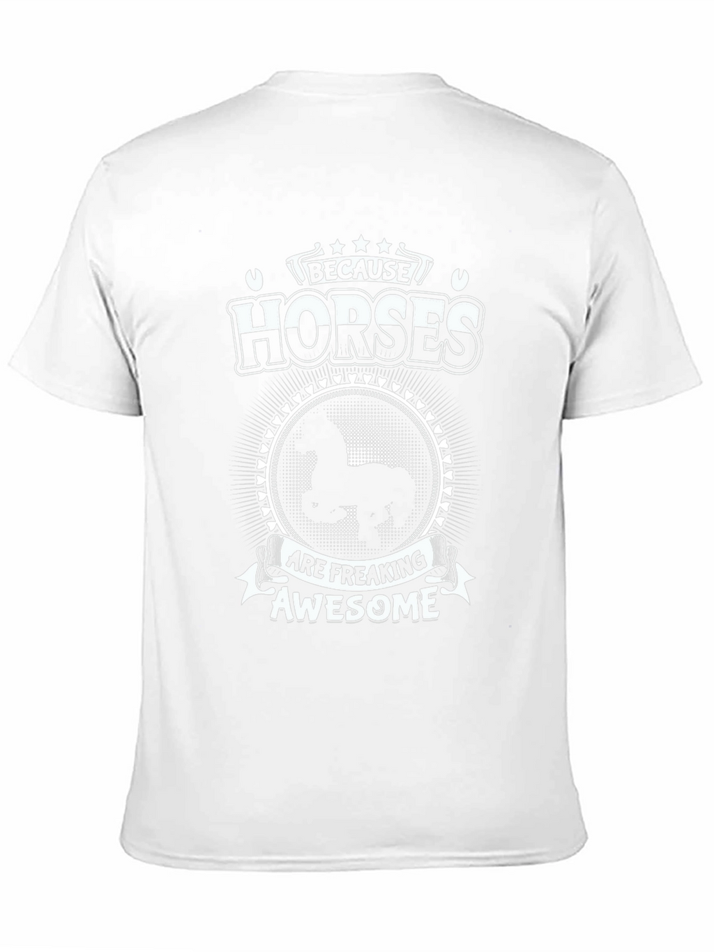 Horses are Awesome Black Graphic Tee