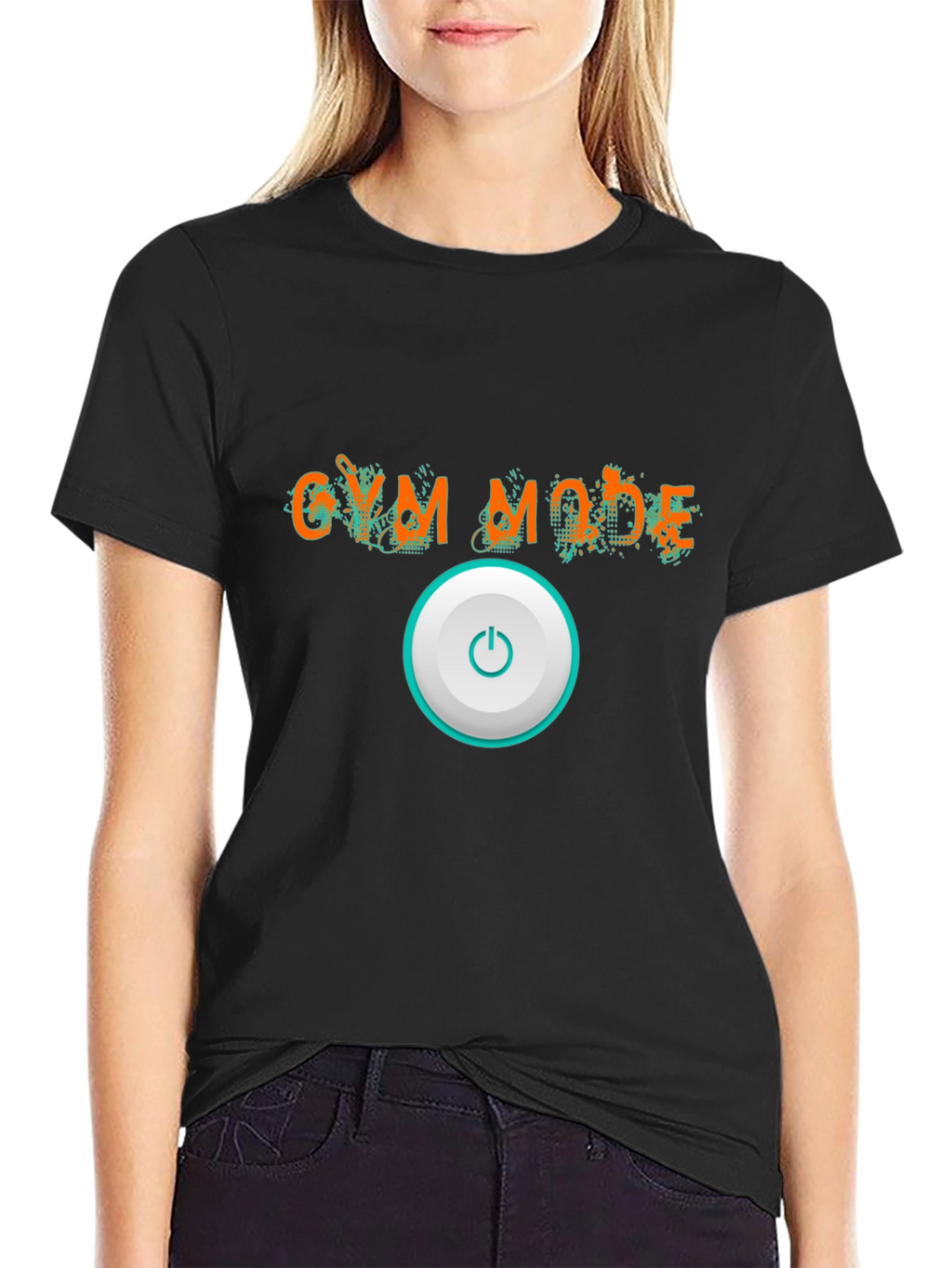 Gym Mode On Black Graphic Tee