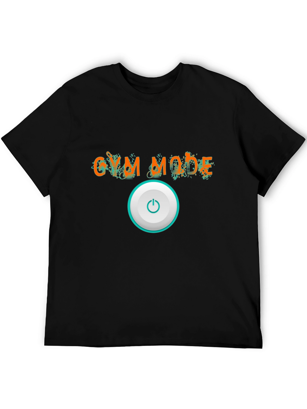 Gym Mode On Black Graphic Tee