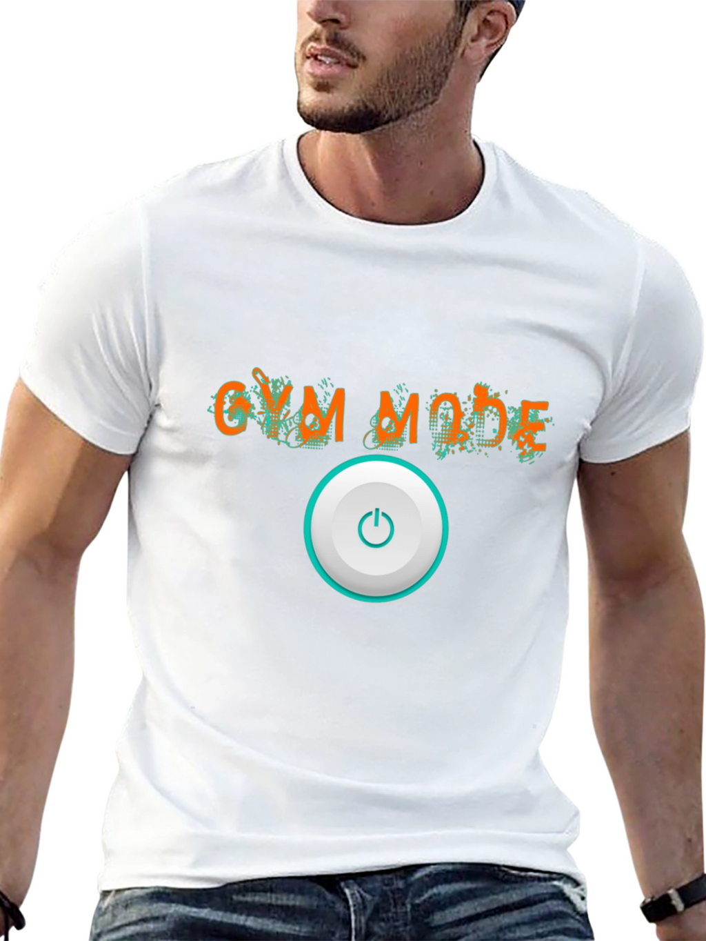 Gym Mode On Black Graphic Tee