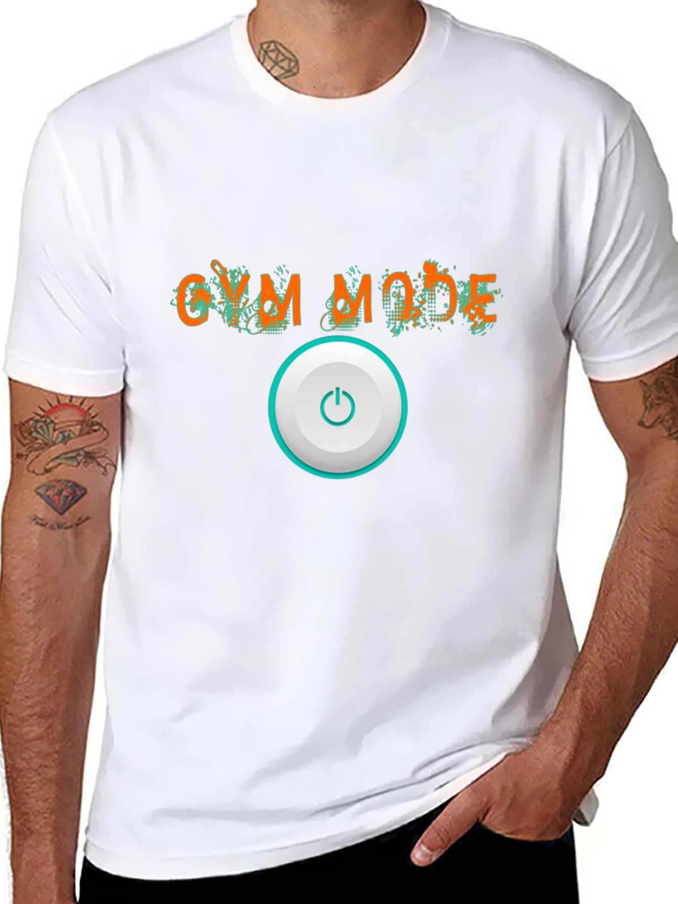 Gym Mode On Black Graphic Tee
