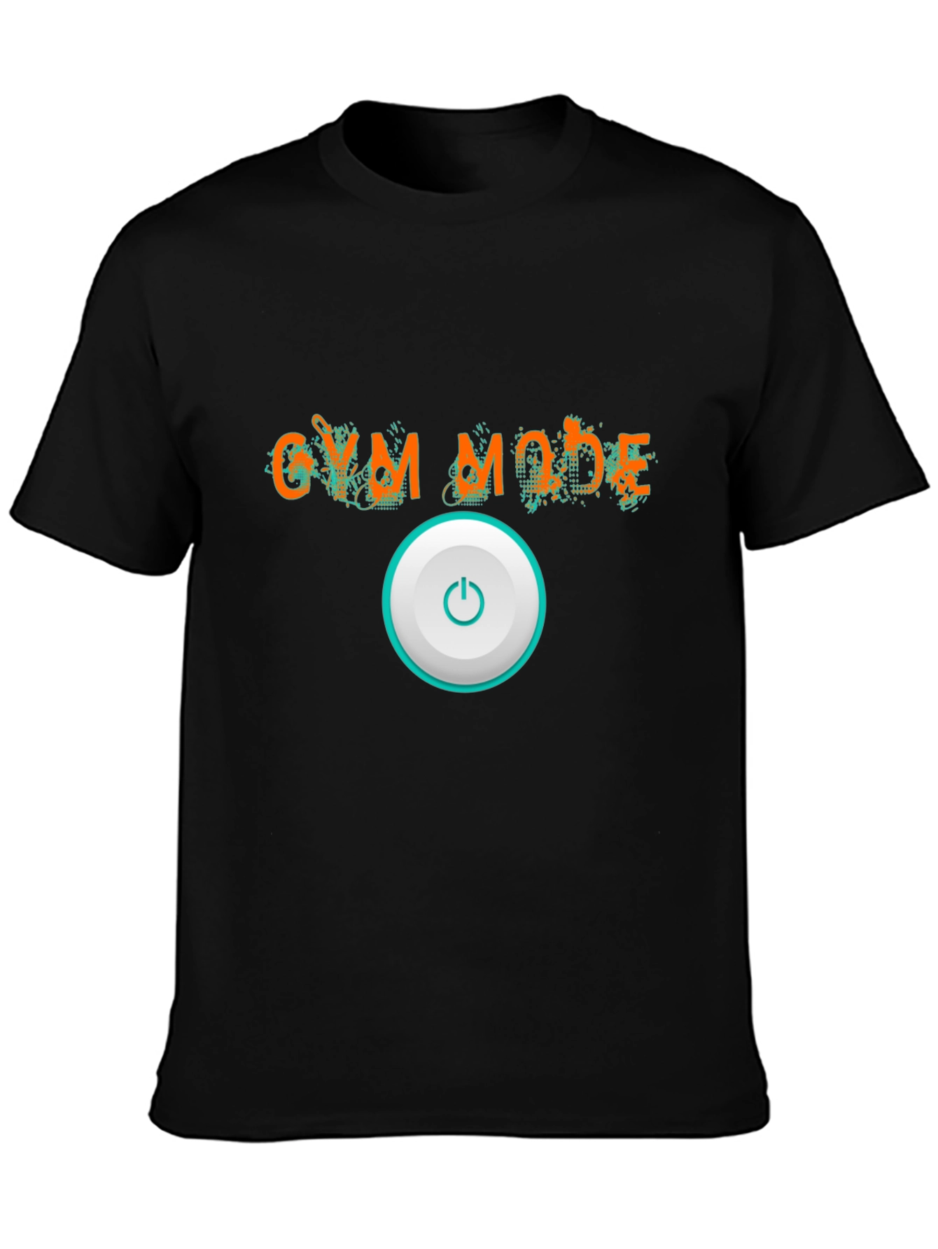 Gym Mode On Black Graphic Tee