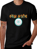 Gym Mode On Black Graphic Tee